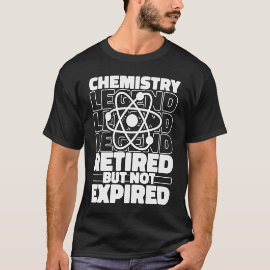 化学者退職した学生科学先生 Tシャツ (正面)