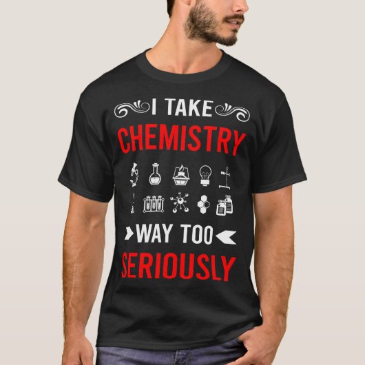 化学者 化学研究室 実験 Tシャツ (正面)