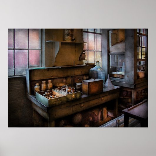 化学者 – 接着剤を作る ポスター (正面)