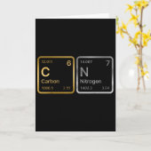 化学者 生物化学者 面白い 研究室技師 67 カーボン カード (黄色い花)