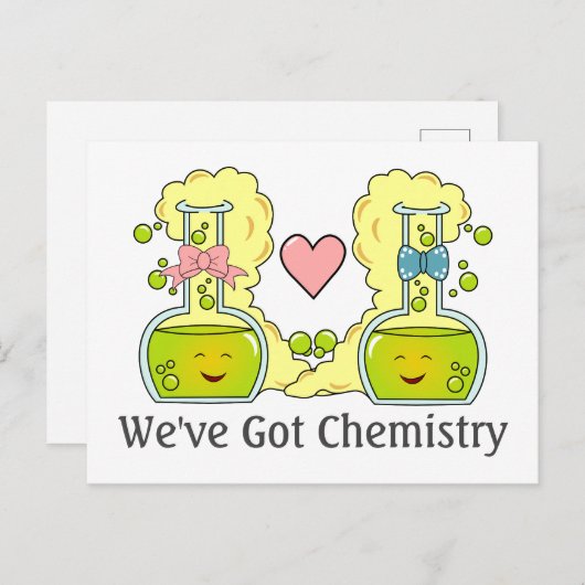 化学者Pun化学ビーカ得ーがいる シーズンポストカード (正面/裏面)