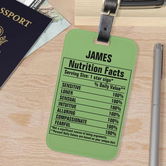 化学要おもしろい素の人物特性 ラゲッジタグ