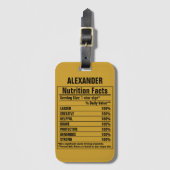 化学要おもしろい素Person特性ラグ ラゲッジタグ (正面縦)