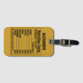 化学要おもしろい素Person特性ラグ ラゲッジタグ (正面横)