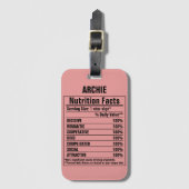 化学要おもしろい素Person特性ラグ ラゲッジタグ (正面縦)