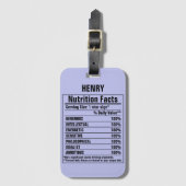 化学要おもしろい素Person特性ラグ ラゲッジタグ (正面縦)