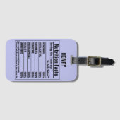 化学要おもしろい素Person特性ラグ ラゲッジタグ (正面横)