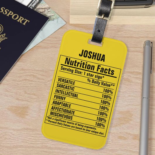 化学要おもしろい素Person特性ラグ ラゲッジタグ