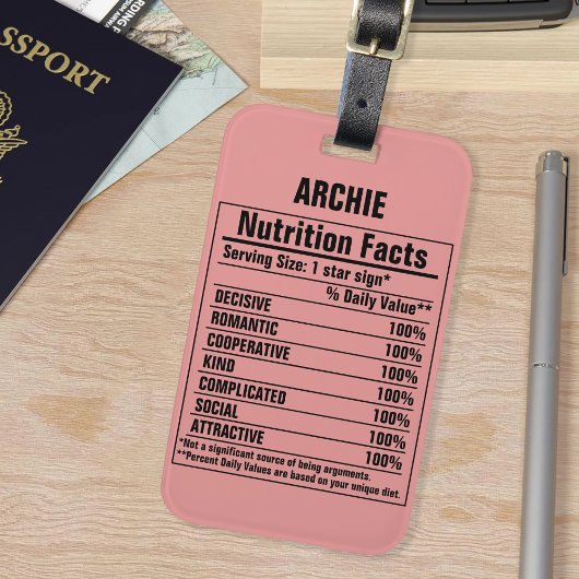 化学要おもしろい素Person特性ラグ ラゲッジタグ