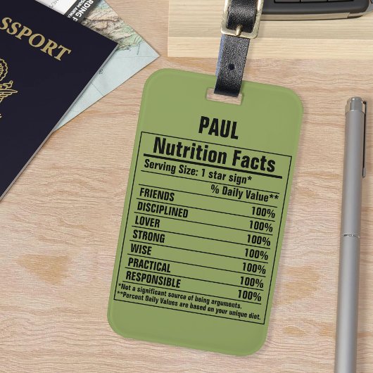 化学要おもしろい素Person特性ラグ ラゲッジタグ