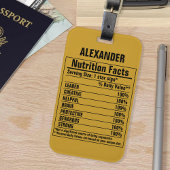 化学要おもしろい素Person特性ラグ ラゲッジタグ