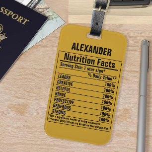 化学要おもしろい素Person特性ラグ ラゲッジタグ