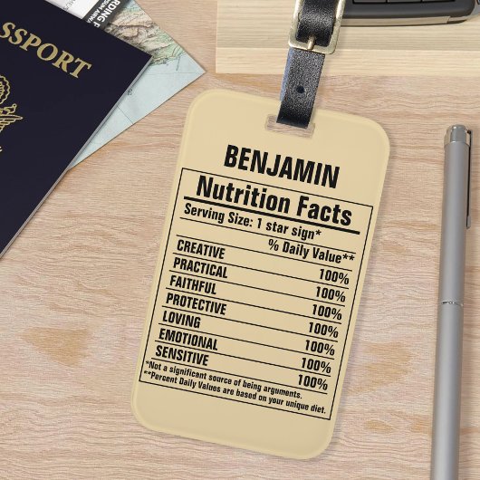 化学要おもしろい素Person特性ラグ ラゲッジタグ