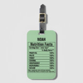 化学要おもしろい素Person特性ラグ ラゲッジタグ (正面縦)