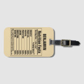 化学要おもしろい素Person特性ラグ ラゲッジタグ (正面横)