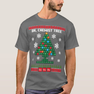 化学要素ツリーかわいい甘いクリスマス持っている Tシャツ