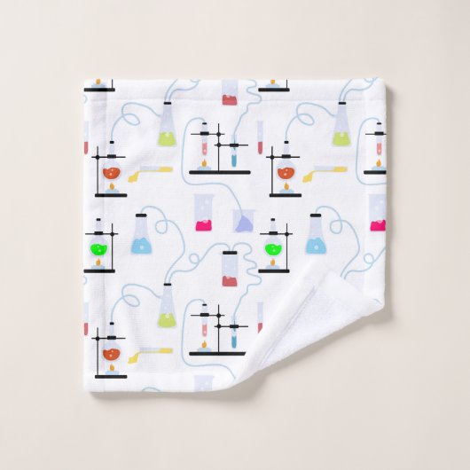 化学試験管ラボスクール科目 バスタオルセット (ウォッシュタオル)