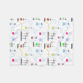 化学試験管ラボスクール科目 フリースブランケット (正面(横))