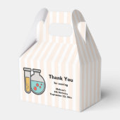 化学試験管及びビーカー誕生日 フェイバーボックス (正面サイド)