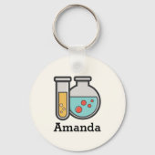 化学試験管及びビーカー キーホルダー (裏面)