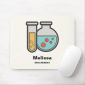 化学試験管及びビーカー マウスパッド (マウス)