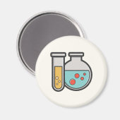 化学試験管及びビーカー マグネット (正面/裏面)