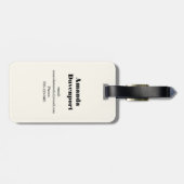 化学試験管及びビーカー ラゲッジタグ (裏面横)