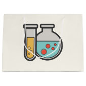 化学試験管及びビーカー ラージペーパーバッグ (正面)