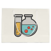 化学試験管及びビーカー ラージペーパーバッグ (裏面)