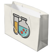 化学試験管及びビーカー ラージペーパーバッグ (裏面アングル)