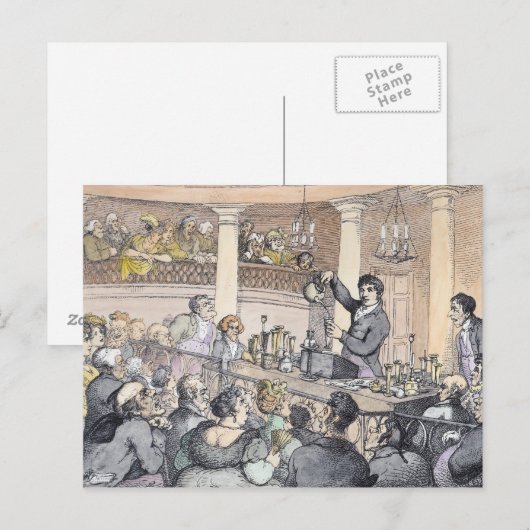 化学講義, c.1809 ポストカード (正面/裏面)