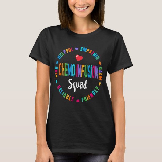 化学輸液分隊フューチャー腫瘍学ナース看護 Tシャツ (正面)