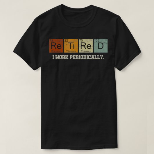 化学退職した先生理学退職贈与 Tシャツ (デザイン正面)
