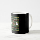 化学醜いクリスマスサイエンジニアギフト コーヒーマグカップ (正面右)