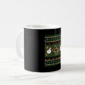 化学醜いクリスマスサイエンジニアギフト コーヒーマグカップ (正面左)
