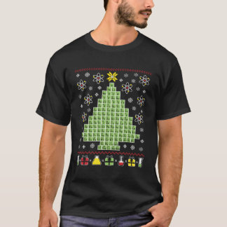 化学醜いセータークリスマス周期表科学F Tシャツ