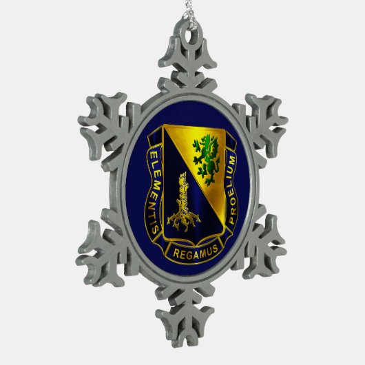 化学隊 スノーフレークピューターオーナメント (左)