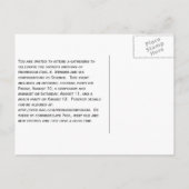 化学5を祝うこと インビテーションポストカード (裏面)