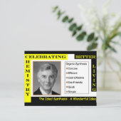 化学5を祝うこと インビテーションポストカード (スタンド正面)