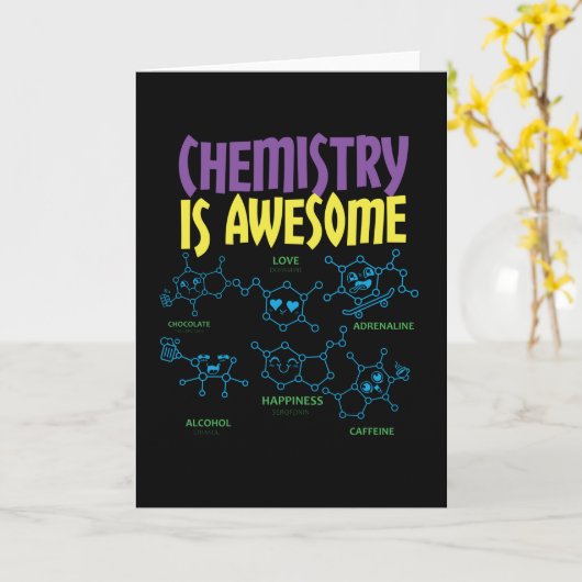 化学 カード (黄色い花)