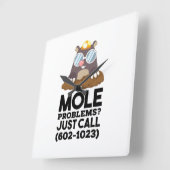 化学 – モルの問題 スクエア壁時計 (傾斜)