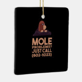 化学 – モルの問題 セラミックオーナメント (右)