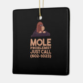 化学 – モルの問題 セラミックオーナメント (左)