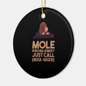 化学 – モルの問題 セラミックオーナメント (左)