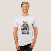 化学 – モルの問題 トライブレンドTシャツ (正面全面)