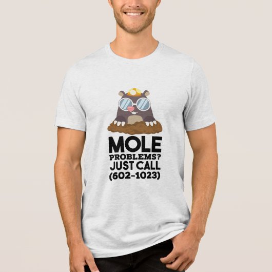 化学 – モルの問題 トライブレンドTシャツ (正面)
