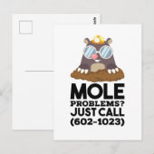 化学 – モルの問題 ポストカード (正面/裏面)