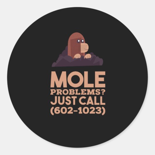 化学 – モルの問題 ラウンドシール (正面)