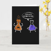 化学  ユーモア  ギフト  過剰反応しすぎ カード (黄色い花)