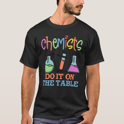 化学 化学者 学生  化学者 研究室 Tシャツ (正面)